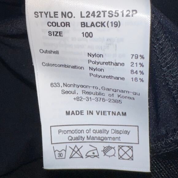 LPGA Black Sponsored Golf Short Sleeve Layered Top Size Medium - Picture 11 of 16